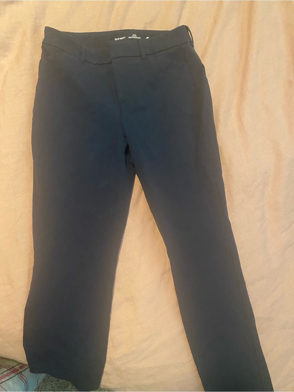 Old Navy Women's Dark Navy Straight-Leg Dress Pants